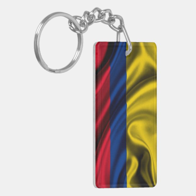 Porte-clefs Tissu de drapeau de la Colombie (Devant gauche)