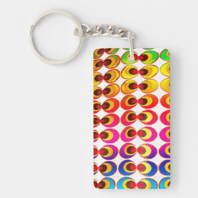 Porte-clefs Tissu psychédélique (Devant)