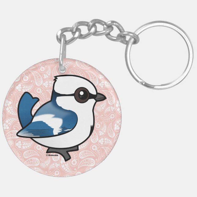 Porte-clefs Tit Azure Birdorable (Dos gauche)