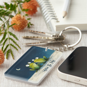 Porte-clefs Toi & Moi Grenouilles – Jolie illustration d'anima