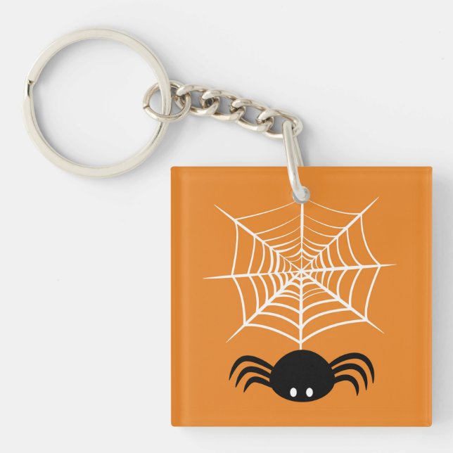 Porte-clefs Toile d'araignée Halloween  (Devant)