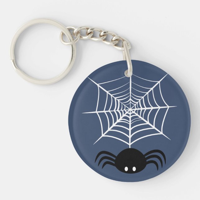 Porte-clefs Toile d'araignée Halloween  (Devant)