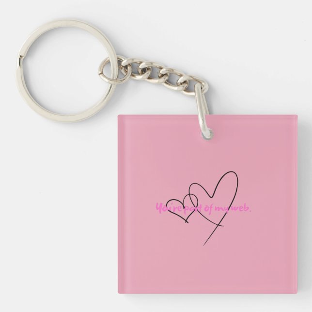 Porte-clefs Toile Intérieure – L'art de la force cachée (Devant)