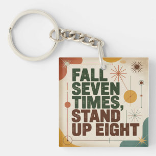 Porte-clefs Tomber sept fois, se relever huit