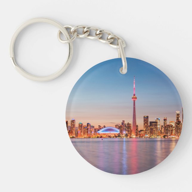 Porte-clefs Toronto Skyline à Sunset (Devant)