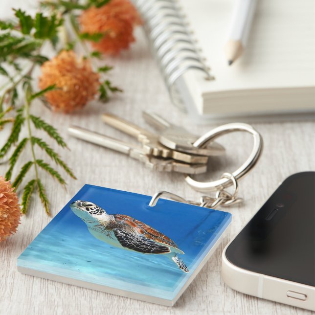 Porte-clefs Tortue de mer (Devant Droit)