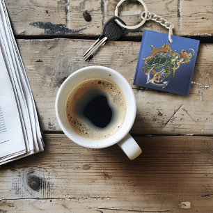 Porte-clefs Tortue de mer bleu vert