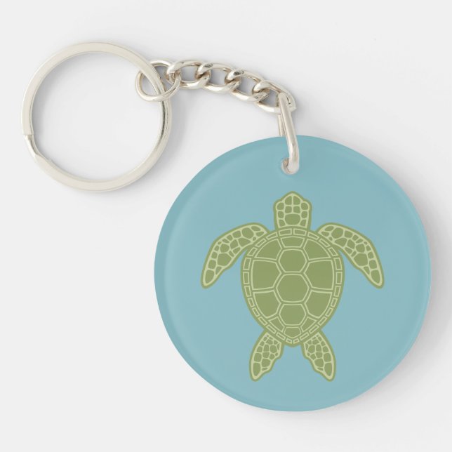 Porte-clefs Tortue de mer verte (Devant)