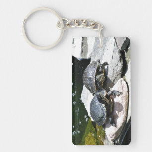 Porte-clefs Tortues jumelles -