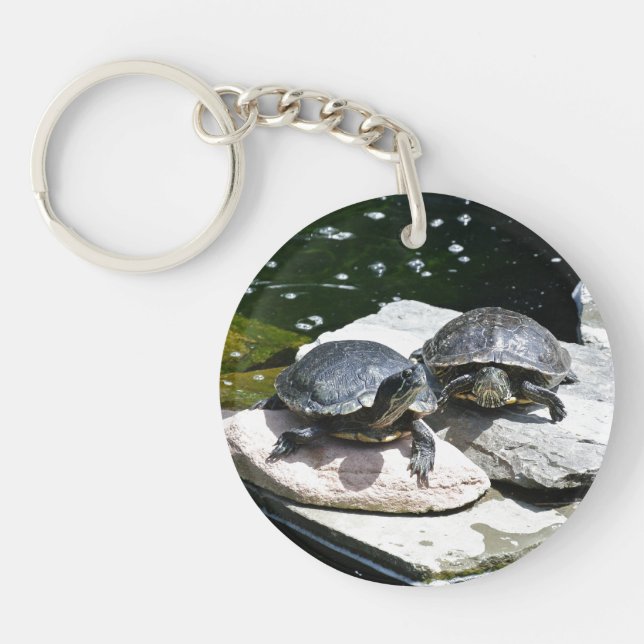 Porte-clefs Tortues jumelles - (Devant)