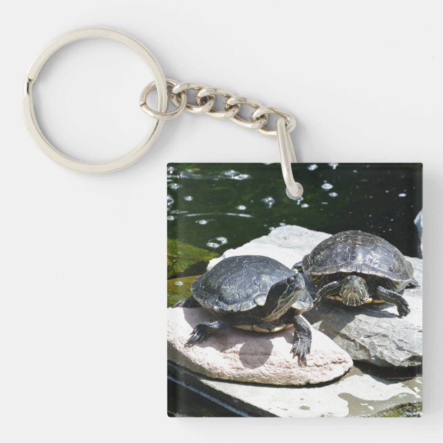 Porte-clefs Tortues jumelles - (Devant)