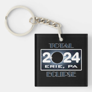 Porte-clefs Total Eclipse Erie PA 2024 Parcours de la totalité
