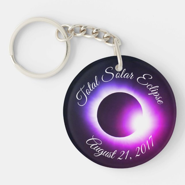 Porte-clefs Total Solaire Eclipse 2017 - USA (Devant)