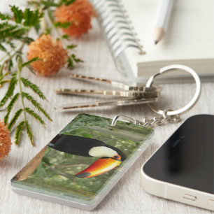Porte-clefs Toucan sur branche d'arbre