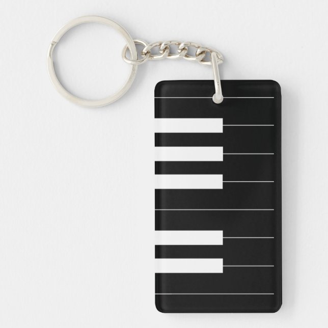 Porte-clefs Touches de piano inversées (Devant)