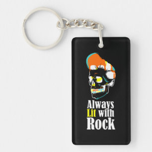 Porte-clefs Toujours allumé avec du rock