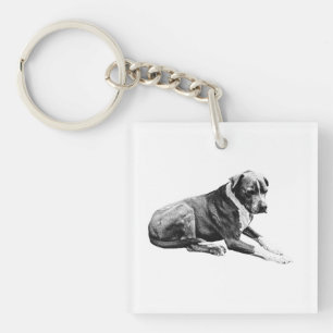 Porte-clefs Toujours ami, texture subtile