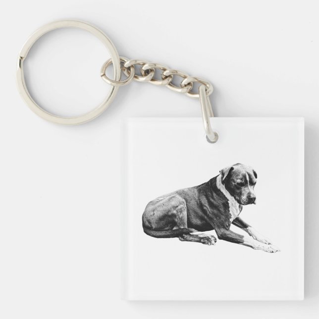 Porte-clefs Toujours ami, texture subtile (Devant)