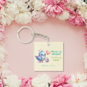 Porte-clefs Toujours ma mère - Bird maman & Baby