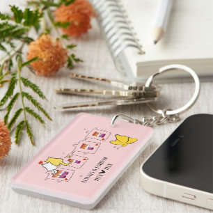 Porte-clefs Toujours & Pour Toujours Femme Drapeau Lesbienne C
