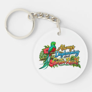 Porte-clefs Toujours rêvant de Costa Rica (AI)