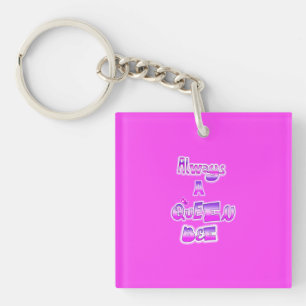 Porte-clefs Toujours une reine abeille porte - clé rose chaud