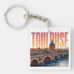 Porte-clefs Toulouse France Voyage Charme Ville Rose