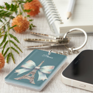 Porte-clefs Tour Eiffel artistique