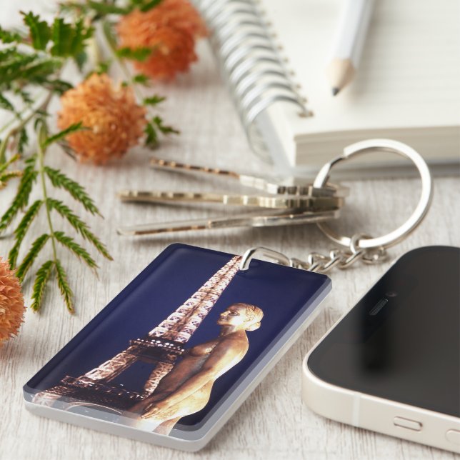 Porte-clefs Tour Eiffel porte - clé dame Paris (Devant droit)