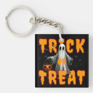 Porte-clefs tour ou friandise halloween effrayant fantôme citr