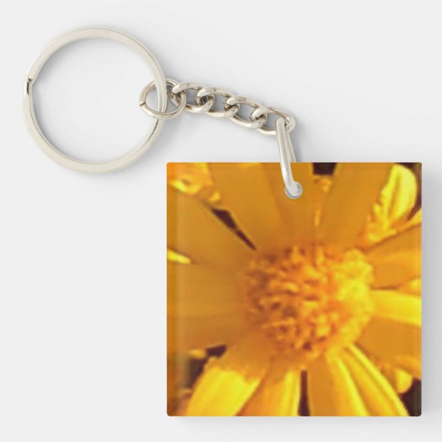 Porte-clefs Tournesol à côté simple (Devant)