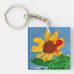 Porte-clefs Tournesol "Art by Kids"
