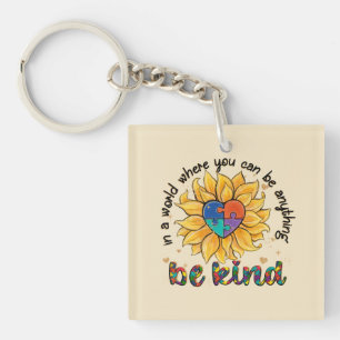 Porte-clefs Tournesol autiste