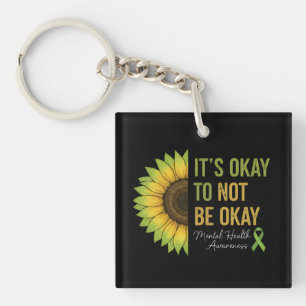 Porte-clefs Tournesol de sensibilisation à la santé mentale 