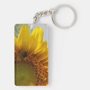 Porte-clefs Tournesol et abeilles