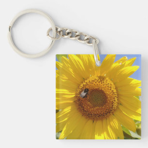 Porte-clefs Tournesol jaune