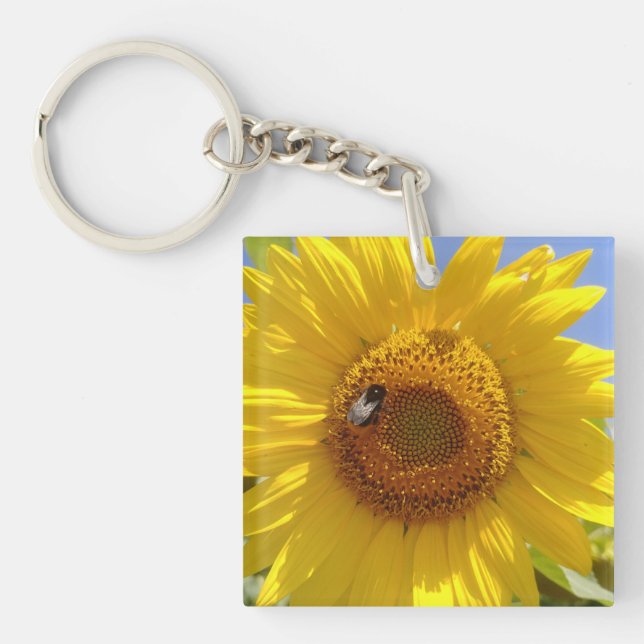 Porte-clefs Tournesol jaune (Devant)