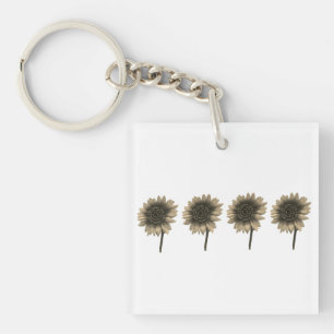Porte-clefs Tournesol Live, Rire, Amour