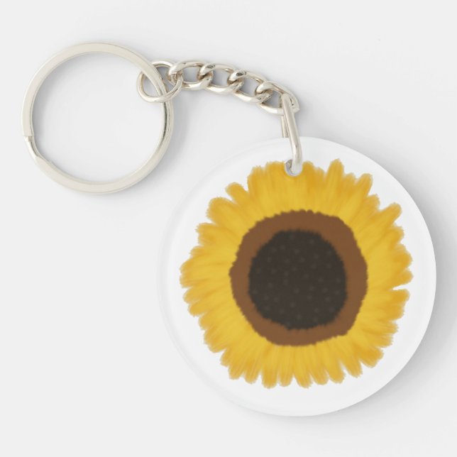 Porte-clefs Tournesol personnalisable (Devant)