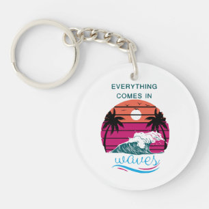 Porte-clefs Tout arrive par vagues
