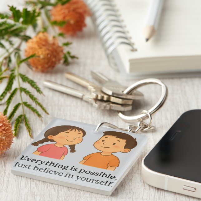 Porte-clefs Tout est possible  (Devant Droit)
