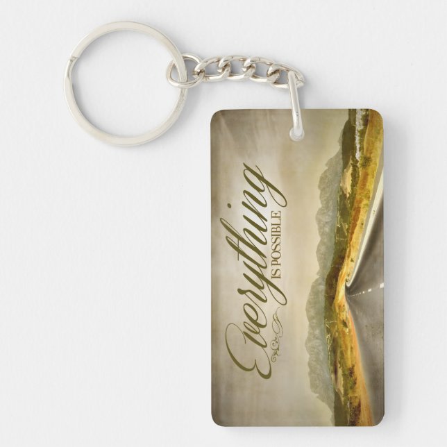 Porte-clefs "Tout est possible" Motivation Affirmation (Devant)