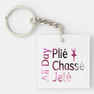 Porte-clefs Tout le Jour Plie, Chasse, Jete ~ Conception de Ba