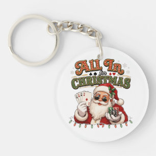 Porte-clefs Tout Pour Noël Poker Santa