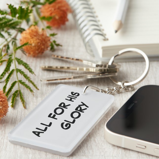 Porte-clefs Tout pour sa gloire (Devant droit)