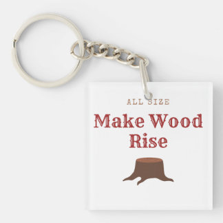 Porte-clefs Toute taille fait monter le bois