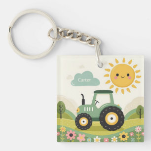 Porte-clefs Tracteur/exploitation agricole personnalisé