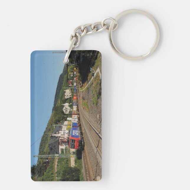 Porte-clefs Train de marchandises à Lorch, sur le Rhin (Dos)