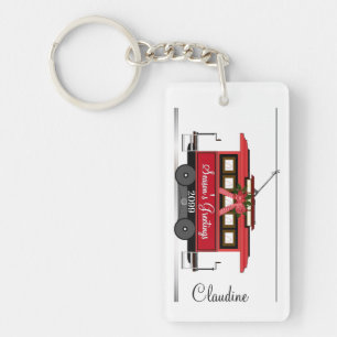 Porte-clefs Tramway de Noël