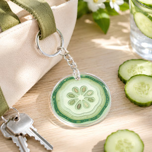Porte-clefs Tranche de concombre